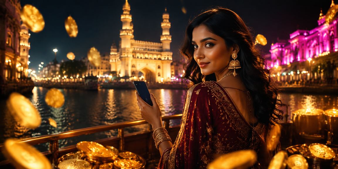 Indian man registering on mobile casino app