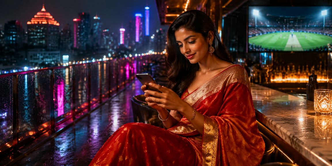 Indian player enjoying Andar Bahar game while watching cricket in Mumbai
